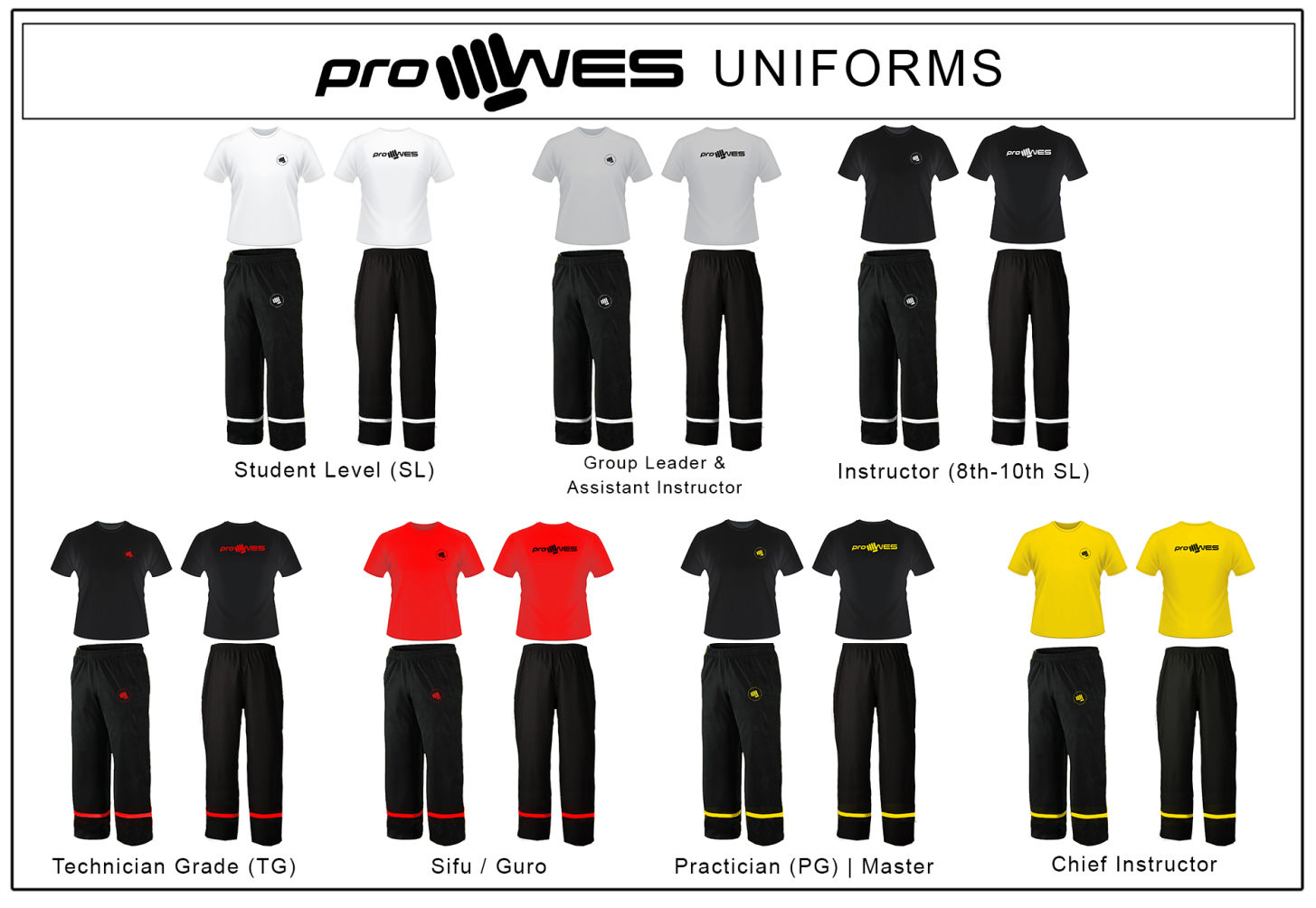 Official Uniforms of proWES